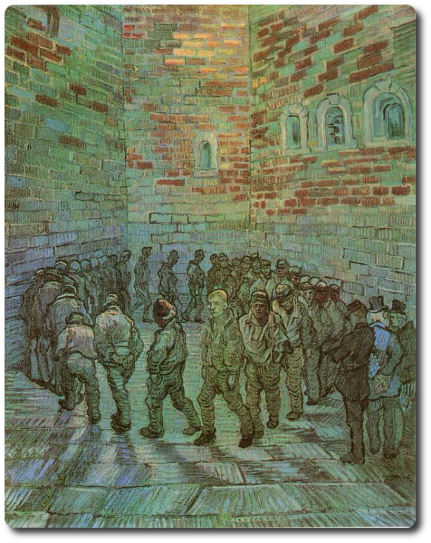 La ronde des prisonniers, de Van Gogh
